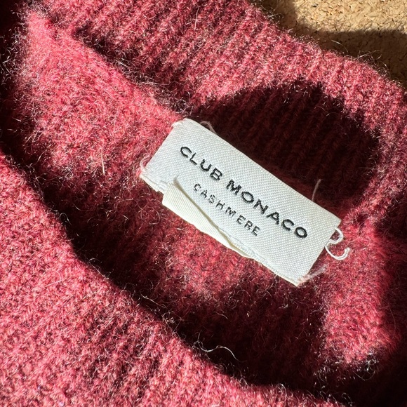 Club Monaco Sweaters - Club Monaco Cashmere Knit - Deep Red